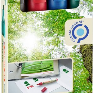 Edding 22 EcoLine 4-22-4 Permanent marker Zwart, Blauw, Rood, Groen Watervast: Ja Edding 22 EcoLine 4-22-4 Permanent marker Zwart, Blauw, Rood, Groen Watervast: Ja