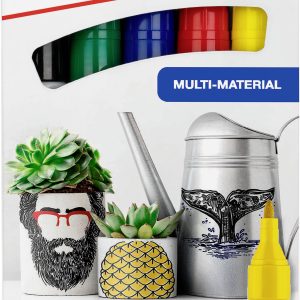 Edding Permanentmarker 4-3000-5 Permanent marker Zwart, Blauw, Rood, Groen, Geel Watervast: Ja