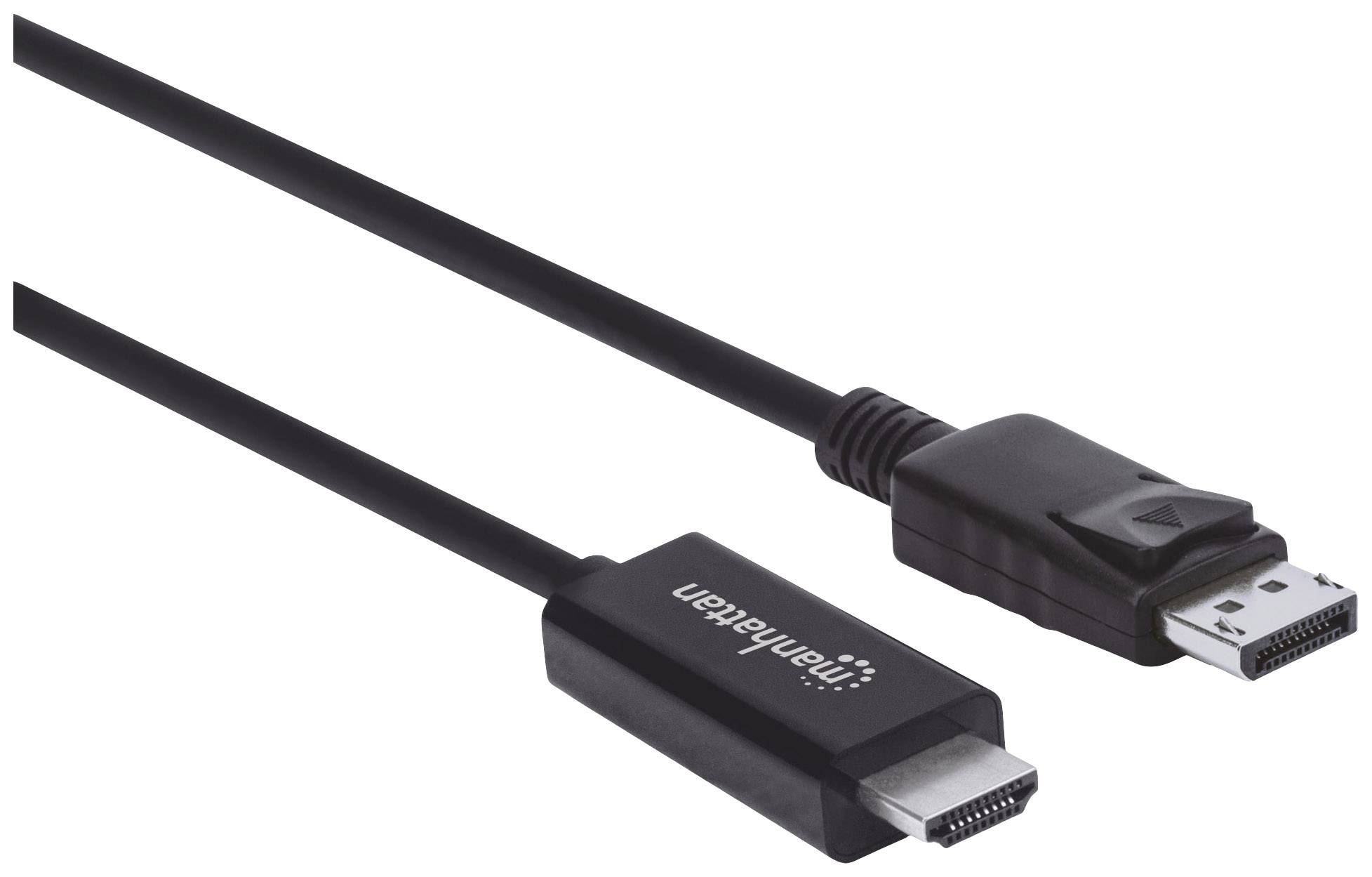 Manhattan 153218 DisplayPort-kabel DisplayPort / HDMI Adapterkabel DisplayPort-stekker, HDMI-A-stekker 3.00 m Zwart