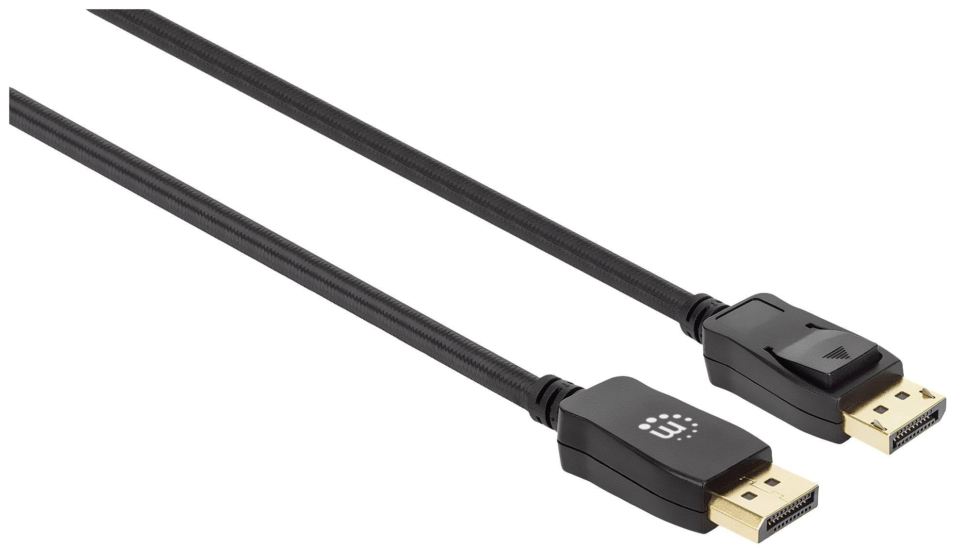 Manhattan 353625 DisplayPort-kabel DisplayPort Aansluitkabel DisplayPort-stekker, DisplayPort-stekker 3.00 m Zwart 8K UH