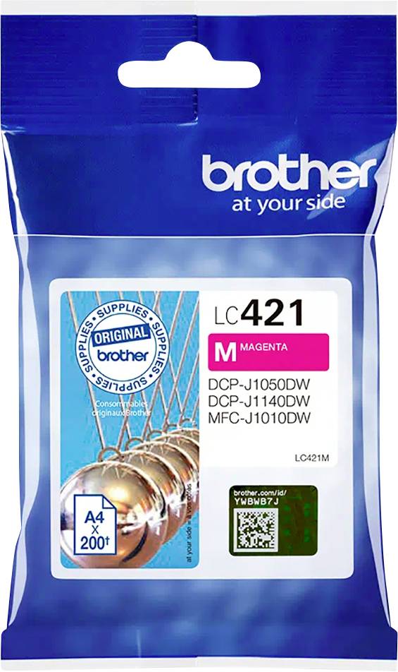 Brother Inktcartridge LC-421M Origineel Magenta LC421M