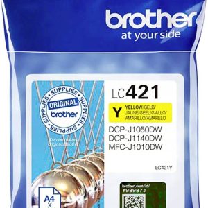 Brother Inktcartridge LC-421Y Origineel Geel LC421Y Brother Inktcartridge LC-421Y Origineel Geel LC421Y