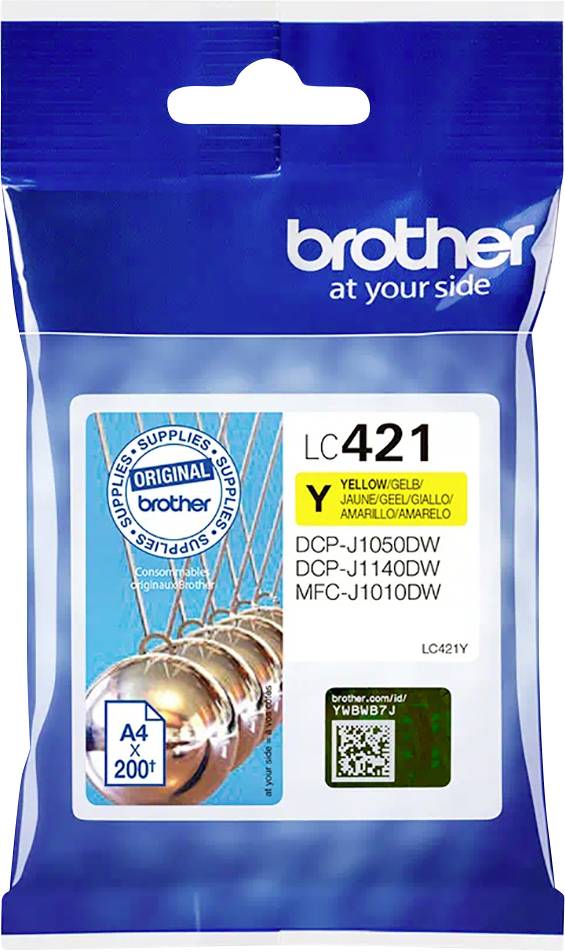Brother Inktcartridge LC-421Y Origineel Geel LC421Y