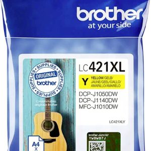 Brother Inktcartridge LC-421XLY Origineel Geel LC421XLY Brother Inktcartridge LC-421XLY Origineel Geel LC421XLY