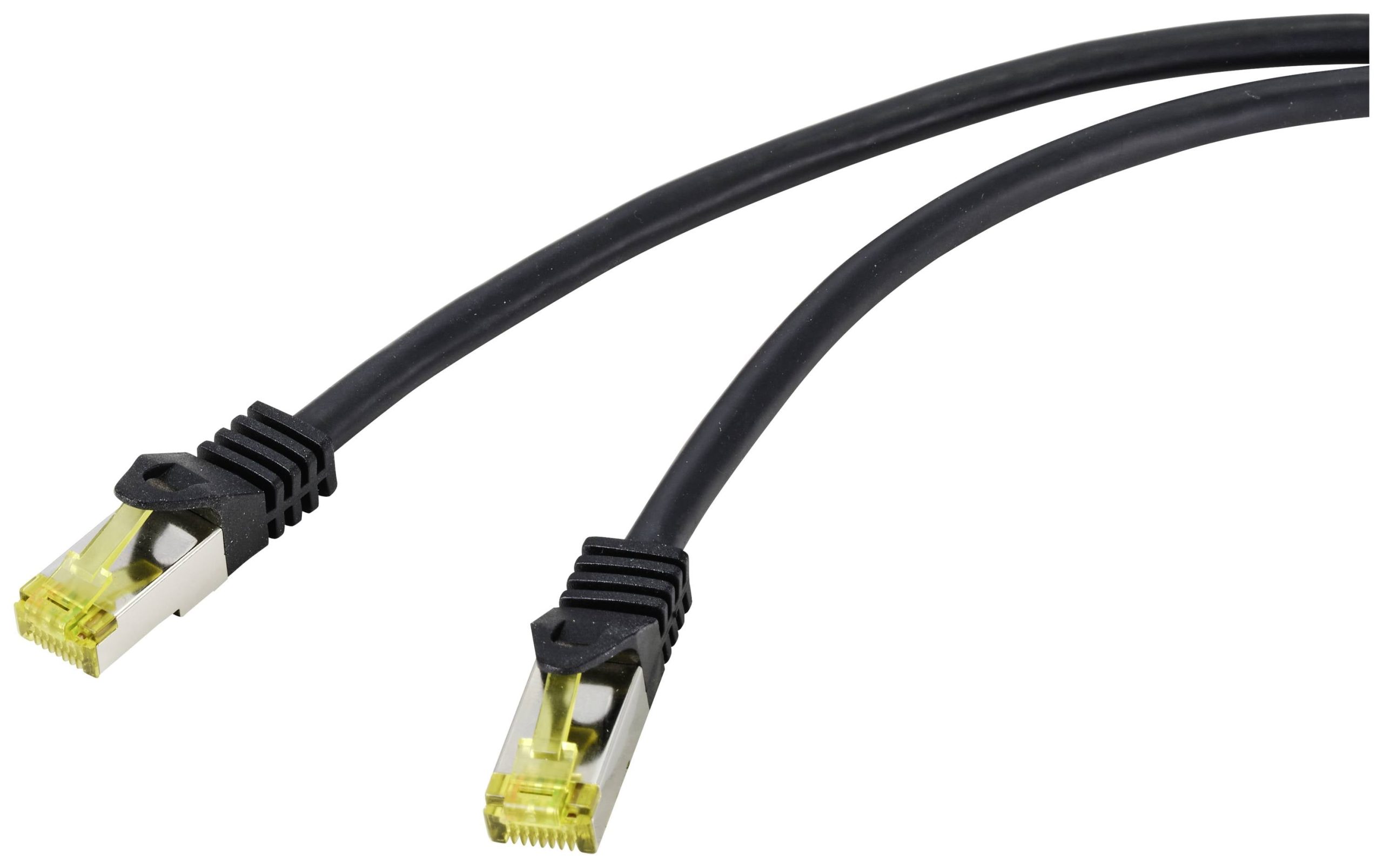 Renkforce RF-4995164 RJ45 Netwerkkabel, patchkabel CAT 6a (losse kabel CAT 7) S/FTP 5.00 m Zwart TPE-mantel, Flexibel, V