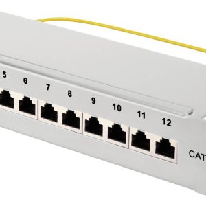 Renkforce RF-4996632 12 poorten Patchpaneel 254 mm (10″) CAT 6 1 HE Grijs Ingericht Renkforce RF-4996632 12 poorten Patchpaneel 254 mm (10″) CAT 6 1 HE Grijs Ingericht