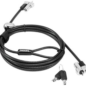 Lenovo Laptopslot Sleutelslot Incl. 2 sleutels 1800 mm NanoSaver Twin Head Lenovo Laptopslot Sleutelslot Incl. 2 sleutels 1800 mm NanoSaver Twin Head