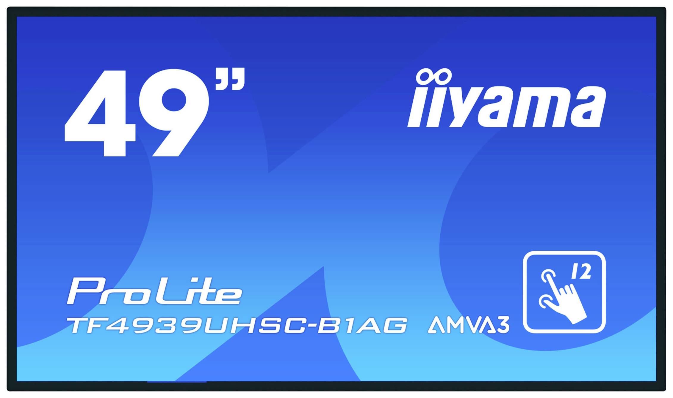 Iiyama ProLite TF4939UHSC-B1AG Large Format display Energielabel: G (A - G) 124.5 cm (49 inch) 3840 x 2160 Pixel 24/7 Ge