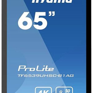 IiyamaProLite TF6539UHSC-B1AG;Large Format display, Energielabel: G (A – G)165.1 cm (65 inch) 3840 x 2160 Pixel, 24/7, G IiyamaProLite TF6539UHSC-B1AG;Large Format display, Energielabel: G (A – G)165.1 cm (65 inch) 3840 x 2160 Pixel, 24/7, G