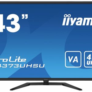 Iiyama ProLite X4373UHSU-B1 LED-monitor Energielabel G (A – G) 108 cm (42.5 inch) 3840 x 2160 Pixel 16:9 3 ms HDMI, Disp Iiyama ProLite X4373UHSU-B1 LED-monitor Energielabel G (A – G) 108 cm (42.5 inch) 3840 x 2160 Pixel 16:9 3 ms HDMI, Disp
