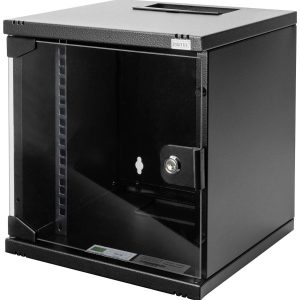 Digitus DN-10-SET-1-B 10inch-patchkast 6 HE Zwart (RAL 9005), Zwart Digitus DN-10-SET-1-B 10inch-patchkast 6 HE Zwart (RAL 9005), Zwart