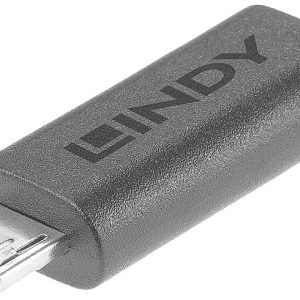 LINDY USB 2.0 Adapter [1x USB-C bus – 1x Micro-USB 2.0 B stekker] Lindy – USB-Adapter – 24 pin USB-C (W) zu Micro-USB Ty