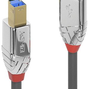 LINDY 36660 USB-kabel USB 3.2 Gen1 USB-A stekker, USB-B stekker 0.50 m Grijs LINDY 36660 USB-kabel USB 3.2 Gen1 USB-A stekker, USB-B stekker 0.50 m Grijs