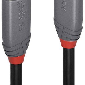 LINDY 36902 USB-kabel USB 3.2 Gen2x2 USB-C stekker, USB-C stekker 1.50 m Zwart, Grijs LINDY 36902 USB-kabel USB 3.2 Gen2x2 USB-C stekker, USB-C stekker 1.50 m Zwart, Grijs