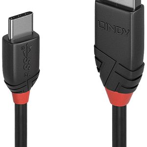 LINDY 36914 USB-kabel USB 3.2 Gen1 USB-C stekker, USB-A stekker 0.15 m Zwart LINDY 36914 USB-kabel USB 3.2 Gen1 USB-C stekker, USB-A stekker 0.15 m Zwart