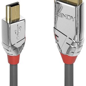 LINDY 36630 USB-kabel USB 2.0 USB-A stekker, USB-mini-B stekker 0.50 m Grijs LINDY 36630 USB-kabel USB 2.0 USB-A stekker, USB-mini-B stekker 0.50 m Grijs