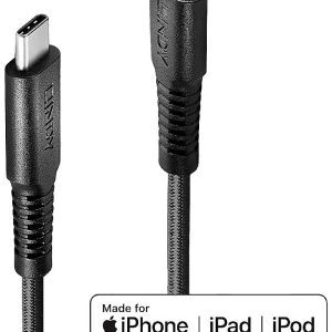 LINDY 31288 USB-kabel USB 2.0 Apple Lightning stekker, USB-C stekker 3.00 m Zwart LINDY 31288 USB-kabel USB 2.0 Apple Lightning stekker, USB-C stekker 3.00 m Zwart