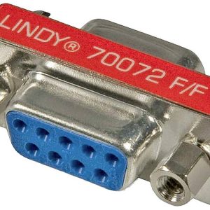 LINDY Adapter Serieel [1x D-sub bus 9-polig – 1x D-sub bus 9-polig] Rood