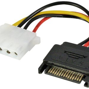 LINDY Stroom Adapterkabel [1x IDE-stroombus 4-polig – 1x SATA-stroomstekker] 0.12 m Meerdere kleuren