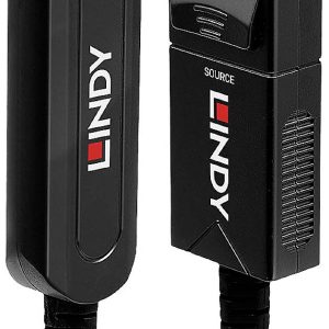 LINDY 38494 DisplayPort-kabel DisplayPort / HDMI / Glasvezel Adapterkabel DisplayPort-stekker, HDMI-A-stekker 50.00 m Zw