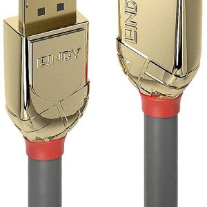 LINDY 36290 DisplayPort-kabel USB Aansluitkabel DisplayPort-stekker, DisplayPort-stekker 0.50 m Goud, Grijs LINDY 36290 DisplayPort-kabel USB Aansluitkabel DisplayPort-stekker, DisplayPort-stekker 0.50 m Goud, Grijs