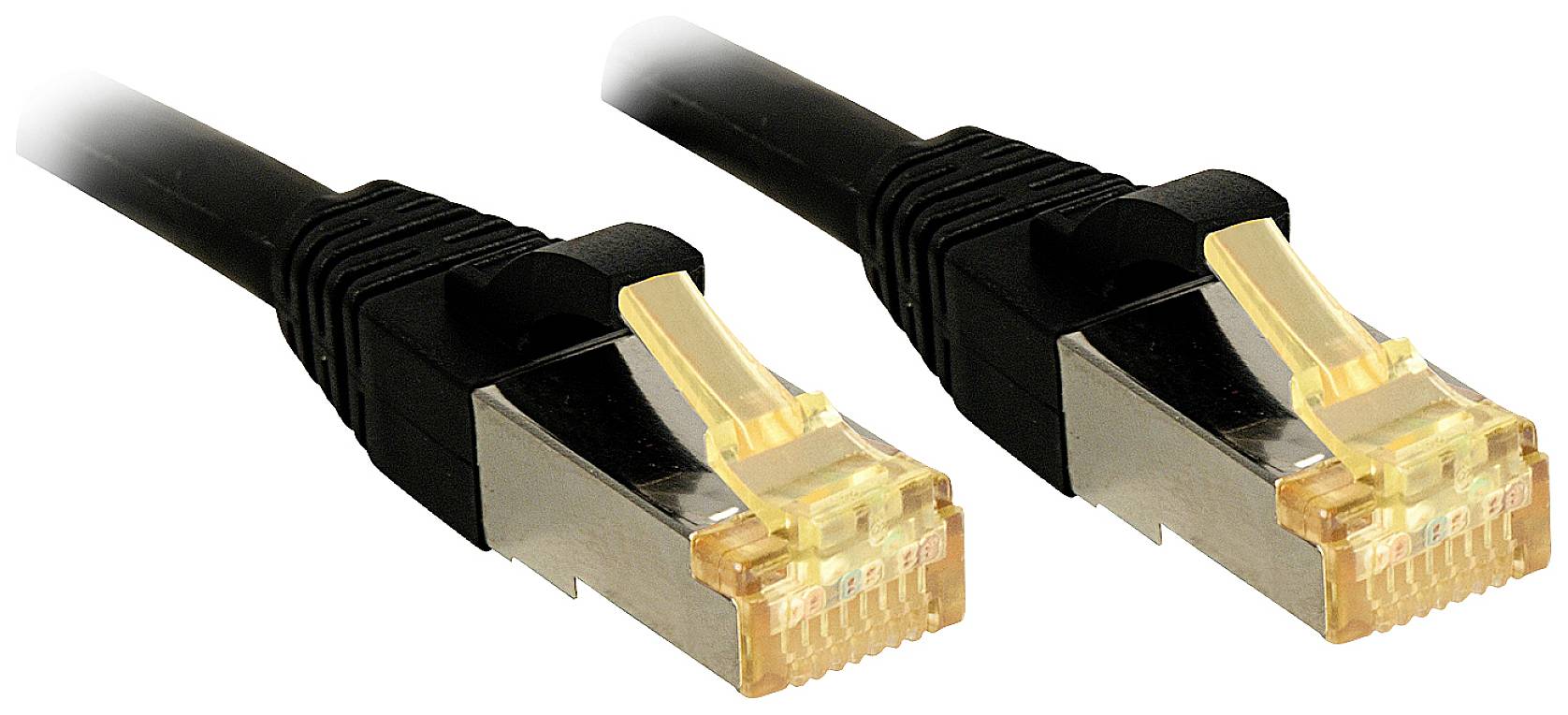 LINDY 47315 RJ45 Netwerkkabel, patchkabel CAT 6a (losse kabel CAT 7) S/FTP 20.00 m Zwart 1 stuk(s)