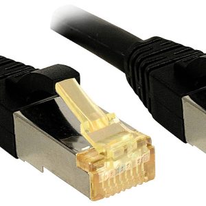 LINDY 47313 RJ45 Netwerkkabel, patchkabel CAT 6a (losse kabel CAT 7) S/FTP 10.00 m Zwart 1 stuk(s)