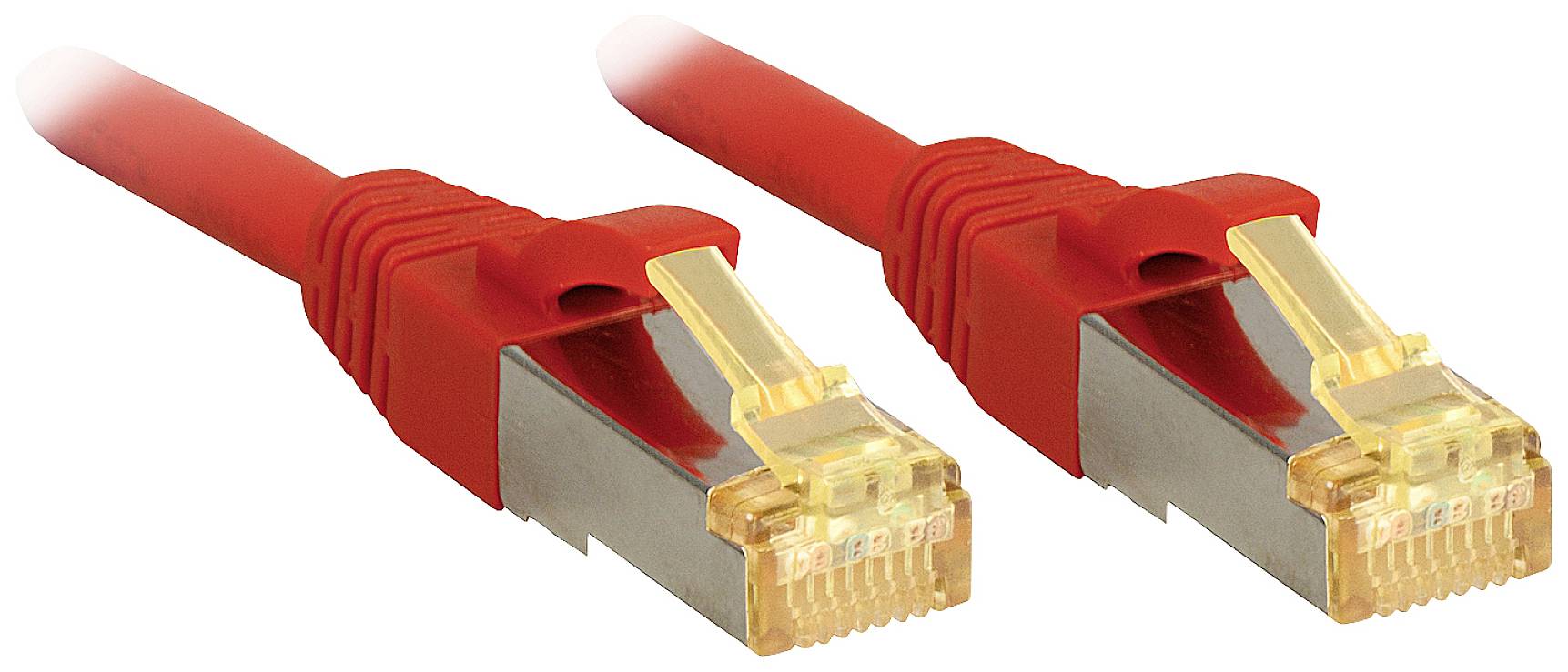 LINDY 47292 RJ45 Netwerkkabel, patchkabel CAT 6a (losse kabel CAT 7) S/FTP 1.00 m Rood 1 stuk(s)