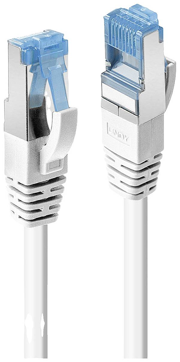 LINDY 47198 RJ45 Netwerkkabel, patchkabel CAT 6 S/FTP 10.00 m Wit 1 stuk(s)