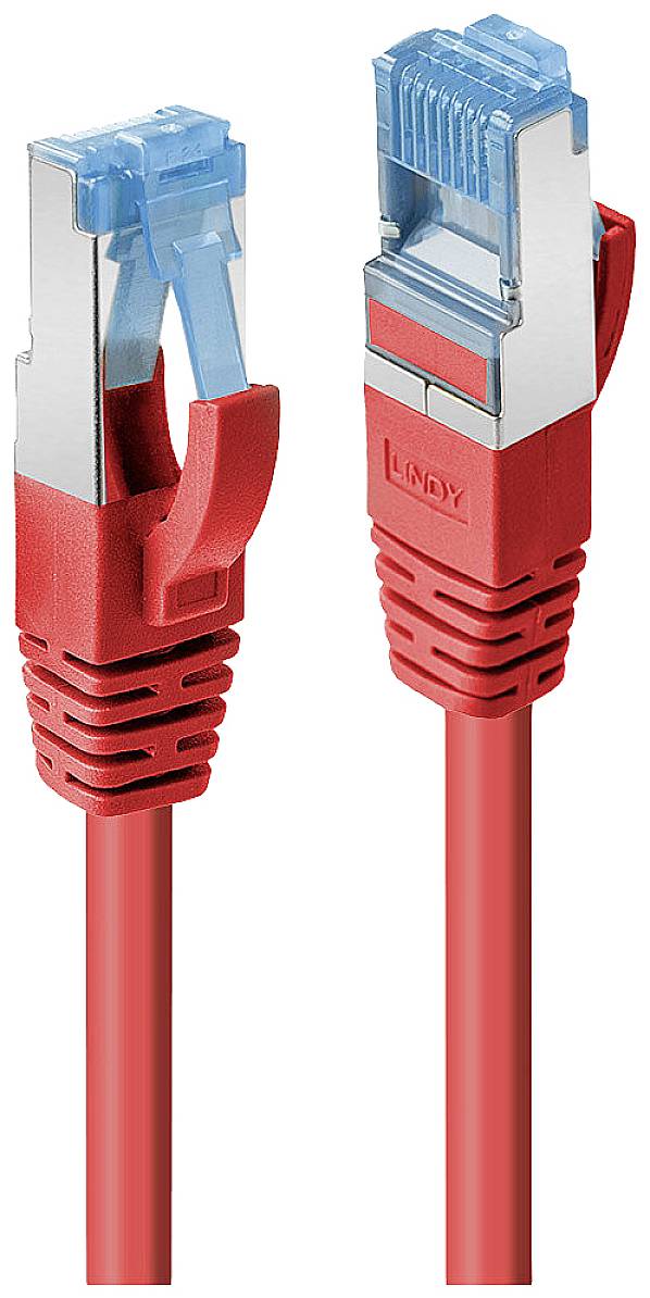 LINDY 47166 RJ45 Netwerkkabel, patchkabel CAT 6 S/FTP 5.00 m Rood 1 stuk(s)