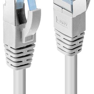 LINDY 47130 RJ45 Netwerkkabel, patchkabel CAT 6A S/FTP 0.30 m Grijs 1 stuk(s)