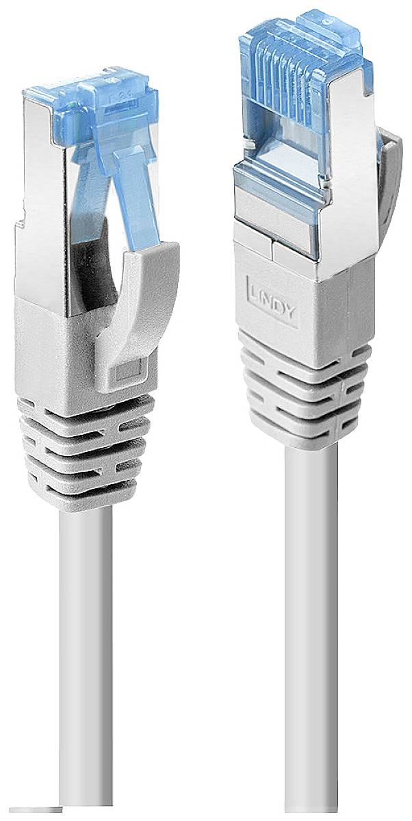 LINDY 47130 RJ45 Netwerkkabel, patchkabel CAT 6A S/FTP 0.30 m Grijs 1 stuk(s)