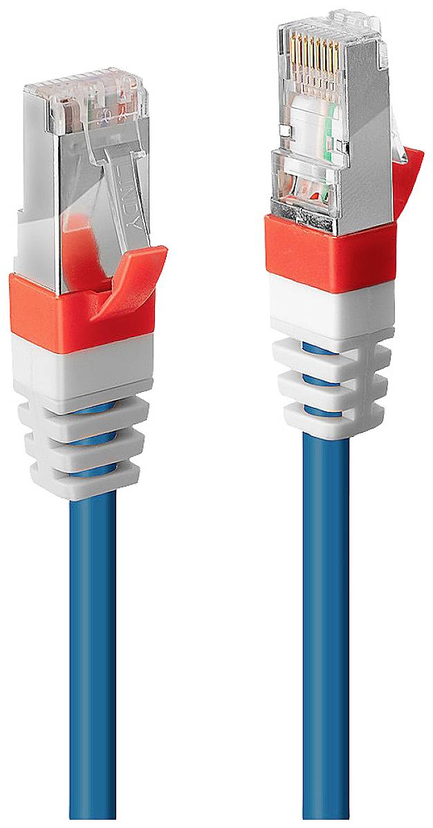 LINDY 45377 RJ45 Netwerkkabel, patchkabel CAT 6A S/FTP 5.00 m Blauw 1 stuk(s)