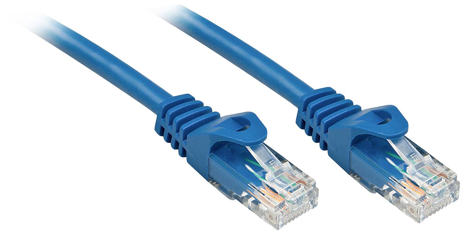 LINDY 48173 RJ45 Netwerkkabel, patchkabel CAT 6 U/UTP 2.00 m Blauw 1 stuk(s)