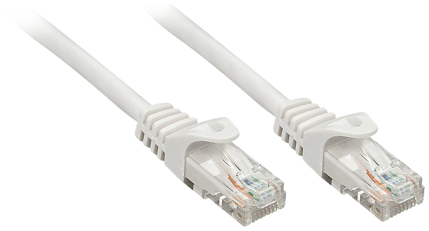 LINDY 48167 RJ45 Netwerkkabel, patchkabel CAT 6 U/UTP 10.00 m Grijs 1 stuk(s)