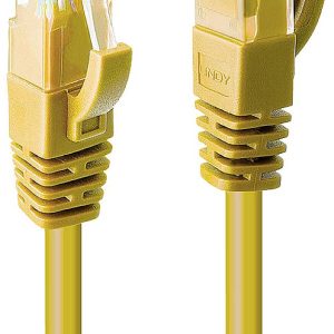 LINDY 48067 RJ45 Netwerkkabel, patchkabel CAT 6 U/UTP 10.00 m Geel 1 stuk(s)