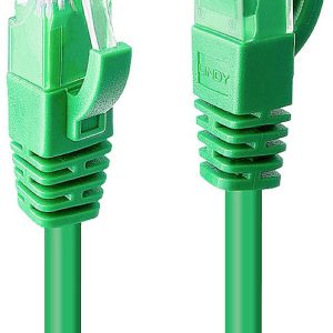 LINDY 48055 RJ45 Netwerkkabel, patchkabel CAT 6 U/UTP 30.00 m Groen 1 stuk(s)