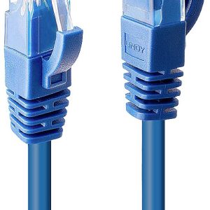 LINDY 48016 RJ45 Netwerkkabel, patchkabel CAT 6 U/UTP 0.50 m Blauw 1 stuk(s) LINDY 48016 RJ45 Netwerkkabel, patchkabel CAT 6 U/UTP 0.50 m Blauw 1 stuk(s)