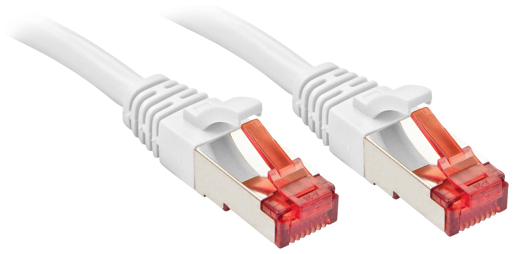 LINDY 47797 RJ45 Netwerkkabel, patchkabel CAT 6 S/FTP 7.50 m Wit 1 stuk(s)