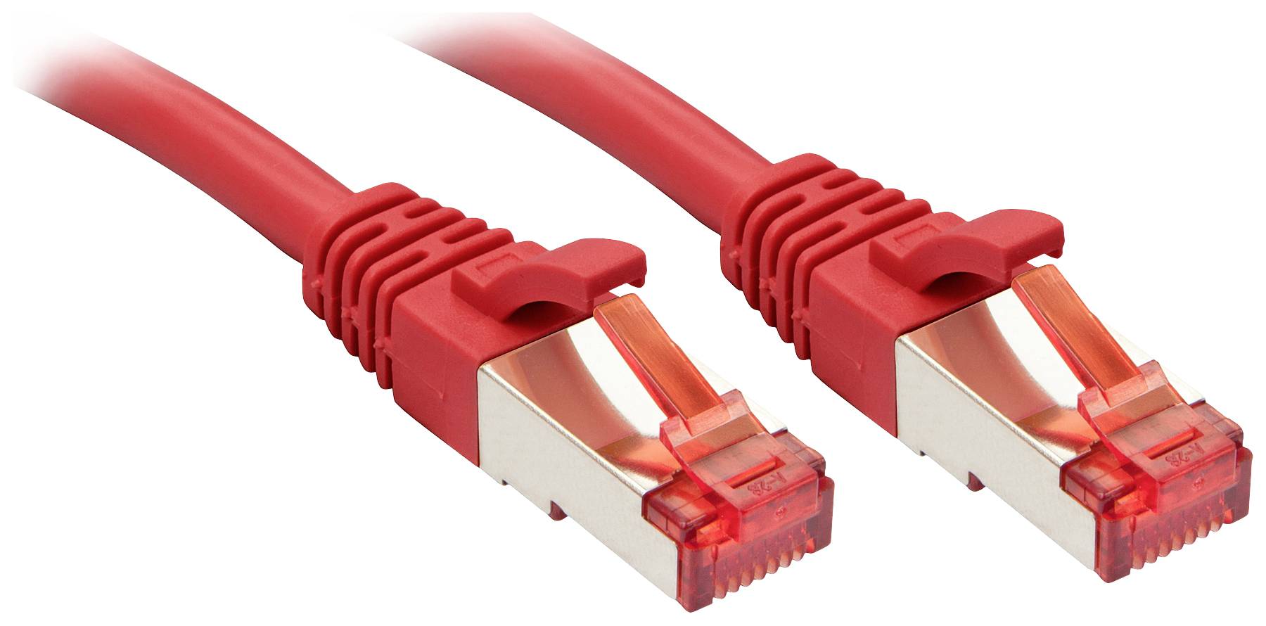 LINDY 47731 RJ45 Netwerkkabel, patchkabel CAT 6 S/FTP 0.50 m Rood 1 stuk(s)