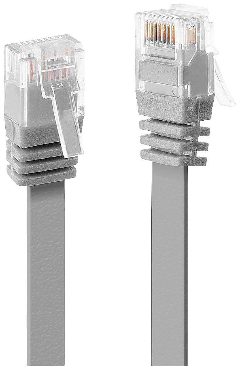LINDY 47490 RJ45 Netwerkkabel, patchkabel CAT 6 U/UTP 0.30 m Grijs 1 stuk(s)