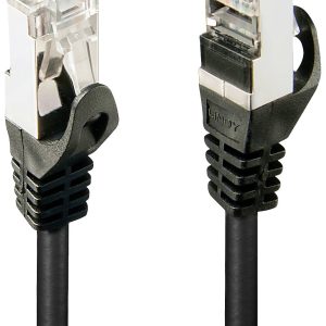 LINDY 48381 RJ45 Netwerkkabel, patchkabel CAT 5e F/UTP 1.00 m Zwart 1 stuk(s)