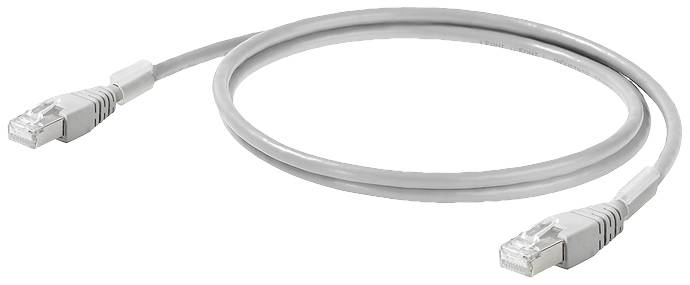 Weidmüller 2661950060 RJ45 Netwerkkabel, patchkabel CAT 6A S/FTP 0.60 m Grijs 1 stuk(s)