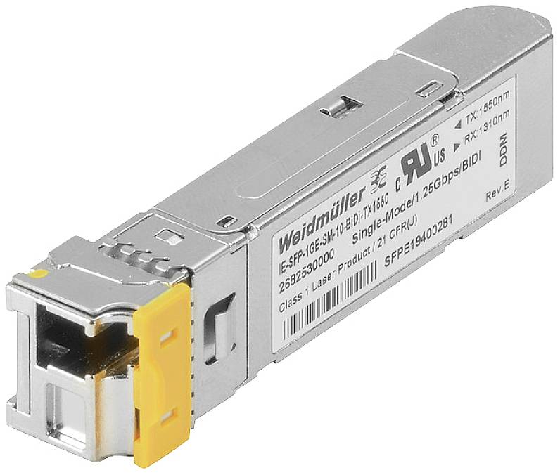 Weidmüller 2682550000 IE-SFP-1GE-SM-20-BIDI-TX1550 SFP+ transceivermodule 1000 MBit/s 20 km Type module LC