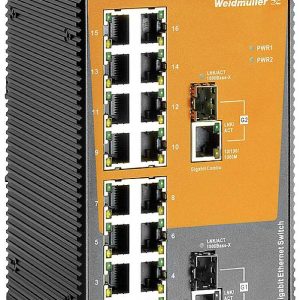 Weidmüller 2682200000 IE-SW-EL18-16TX-2GC Industrial Ethernet Switch 10 / 100 / 1000 MBit/s Weidmüller 2682200000 IE-SW-EL18-16TX-2GC Industrial Ethernet Switch 10 / 100 / 1000 MBit/s