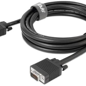 club3D CAC-1703 VGA-kabel VGA Aansluitkabel VGA-stekker 15-polig, VGA-stekker 15-polig 3.00 m Zwart Schroefbaar, Verguld club3D CAC-1703 VGA-kabel VGA Aansluitkabel VGA-stekker 15-polig, VGA-stekker 15-polig 3.00 m Zwart Schroefbaar, Verguld