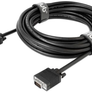club3D CAC-1710 VGA-kabel VGA Aansluitkabel VGA-stekker 15-polig, VGA-stekker 15-polig 10.00 m Zwart Schroefbaar, Vergul club3D CAC-1710 VGA-kabel VGA Aansluitkabel VGA-stekker 15-polig, VGA-stekker 15-polig 10.00 m Zwart Schroefbaar, Vergul