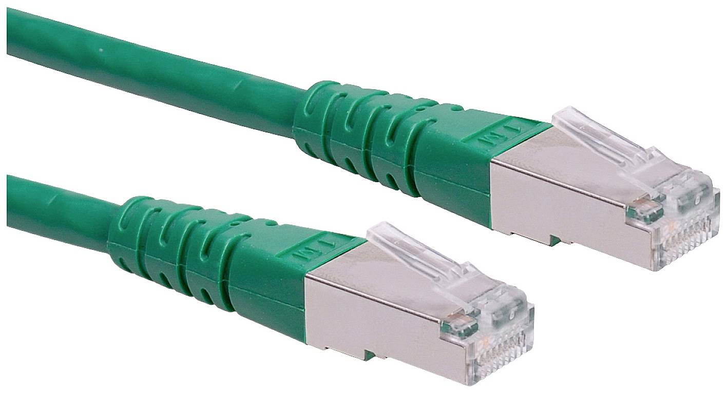 ROLINE patchkabel Cat.6 (Klasse E) S/FTP (PiMF), groen, 15 m