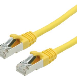 VALUE Patchkabel Cat.6 (Class E) S/FTP (PiMF), LS0H, geel, 1,5 m