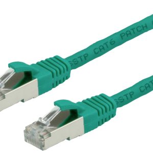 VALUE Patchkabel Cat.6 (Class E) S/FTP (PiMF), LS0H, groen, 0,5 m